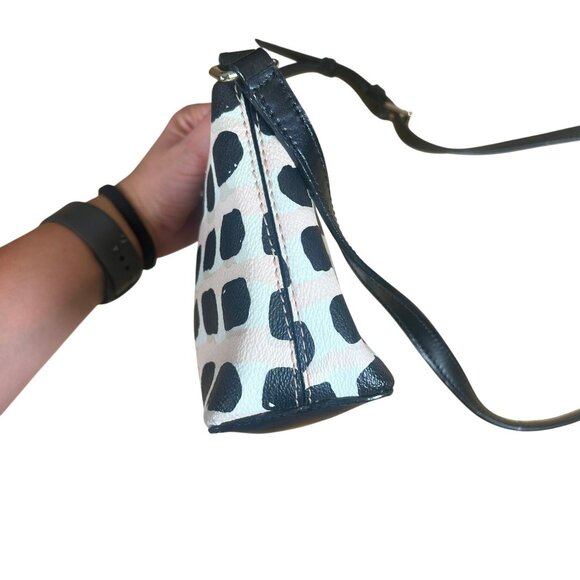 Kate Spade New York Millie Grove Street Crossbody Bag in Black Pink & White - Picture 3 of 12